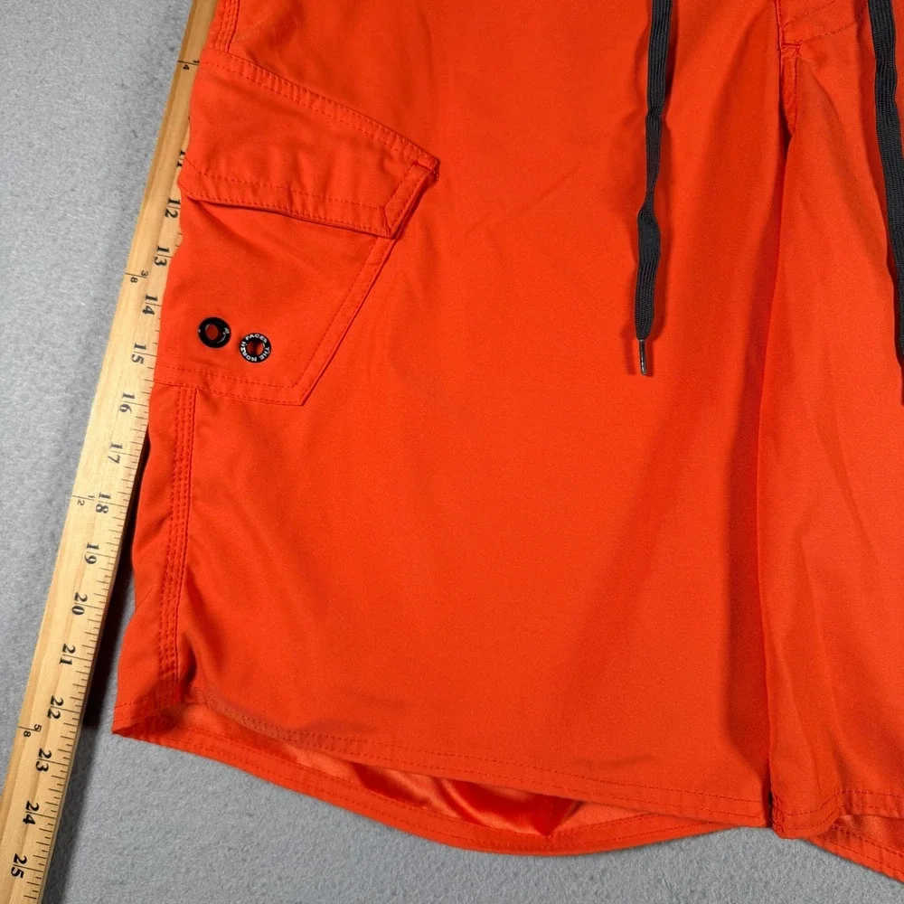 The North Face Mens Orange‎ Board Shorts Swim Trunks Size 38 A1YJ S13